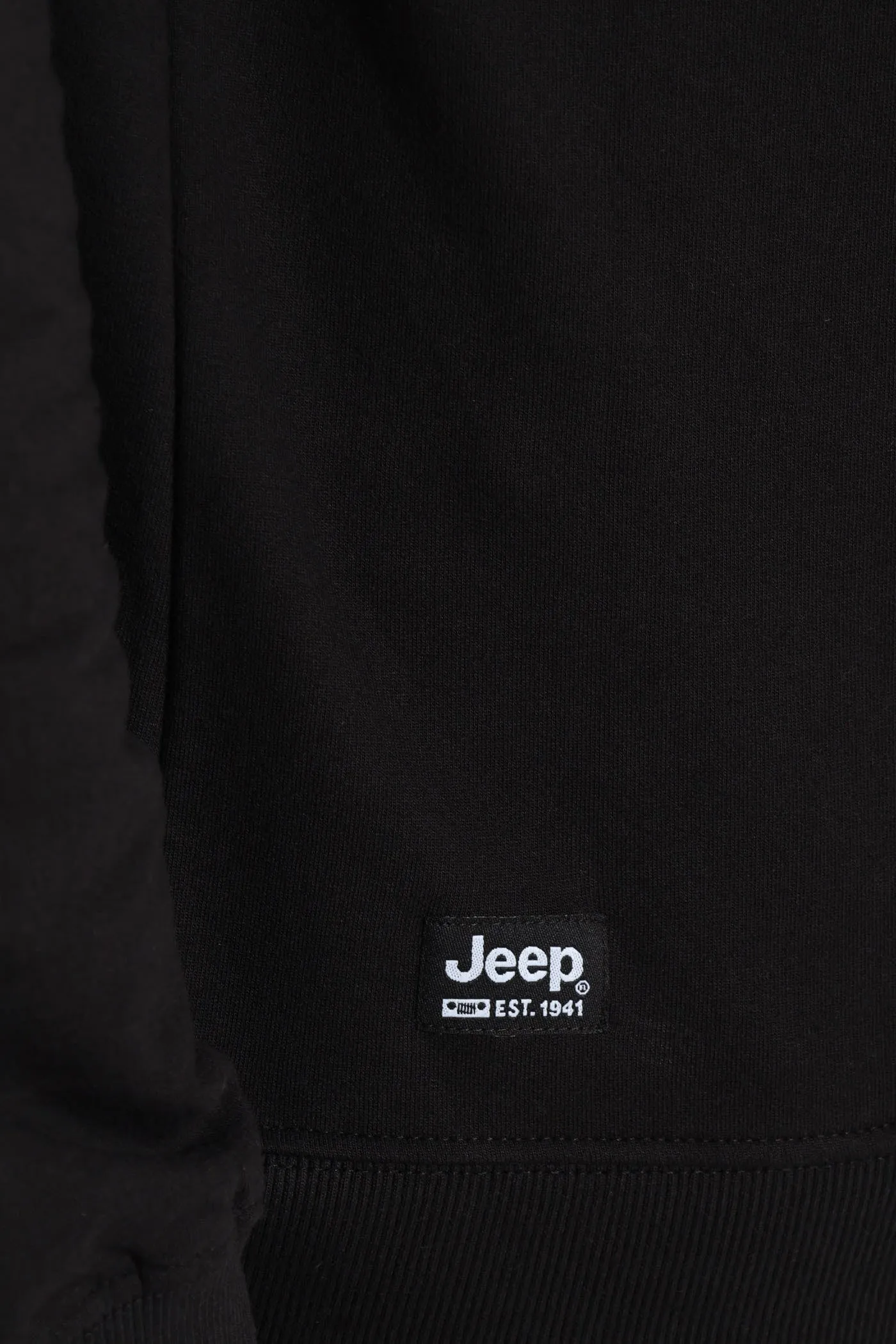 Crew Neck Letter Fleece Sweat Top - Black sold by Edgars product image thumbnail 5