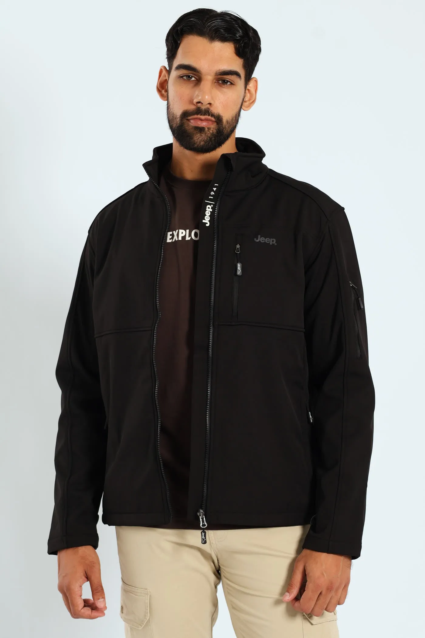 Funnel Neck Softshell Jacket - Black sold by Edgars product image thumbnail 4