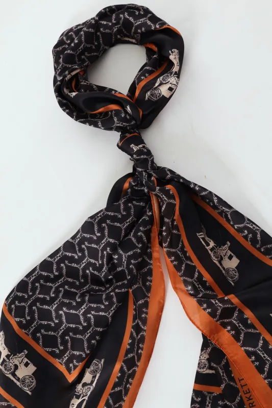 Silk Touch Carriage Scarf - Brown sold by Edgars 