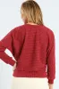 Dolman Sleeve Ribbed Top - Bright Red sold by Edgars