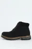 Lace Up Worker Boot - Black sold by Edgars