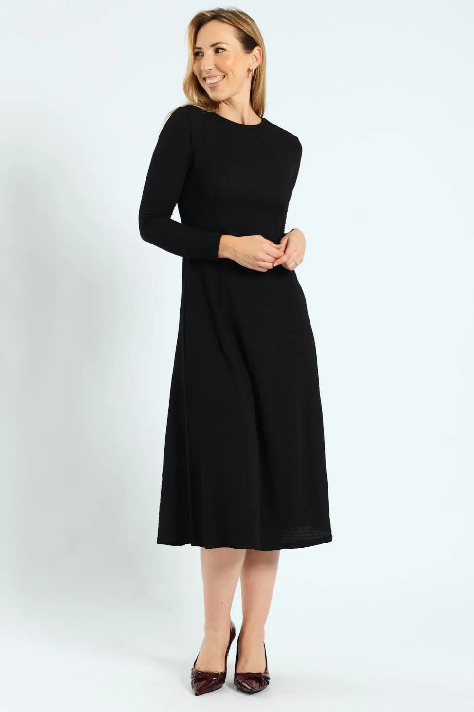 Fit & Flare Panelled Knit Midi Dresses sold by Edgars