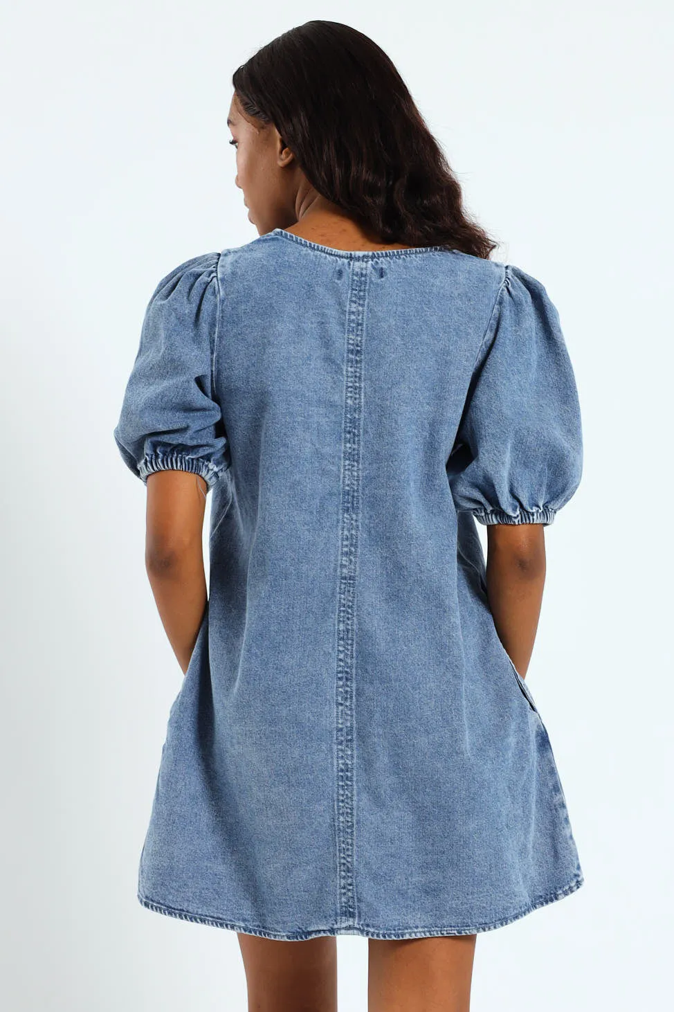 Denim Shift Dress With Pockets sold by Edgars product image thumbnail 2