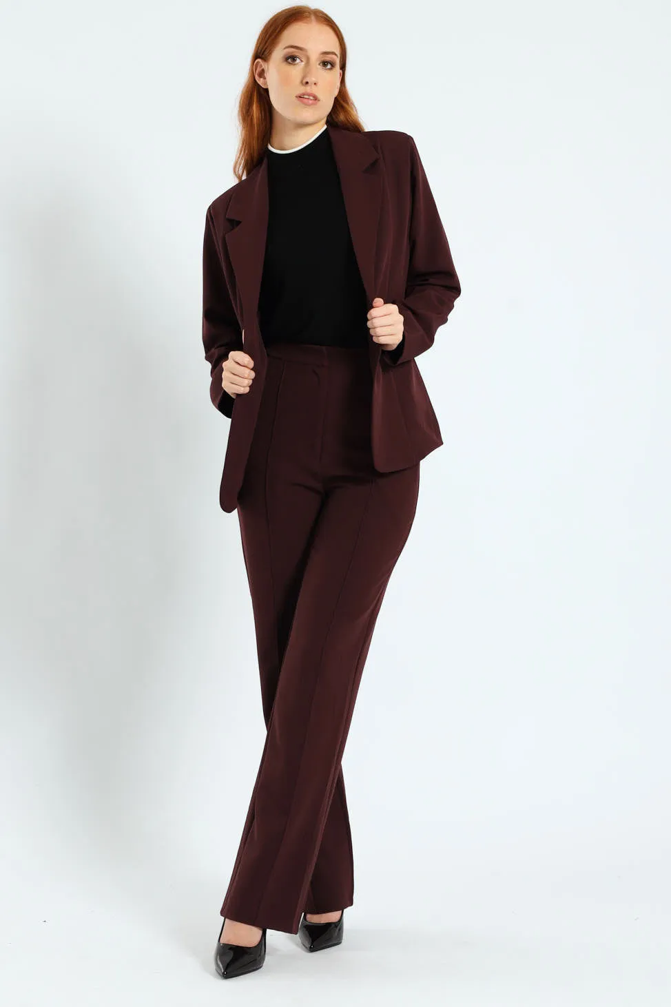 Darted Welt Pocket Blazer - Plum sold by Edgars product image thumbnail 4