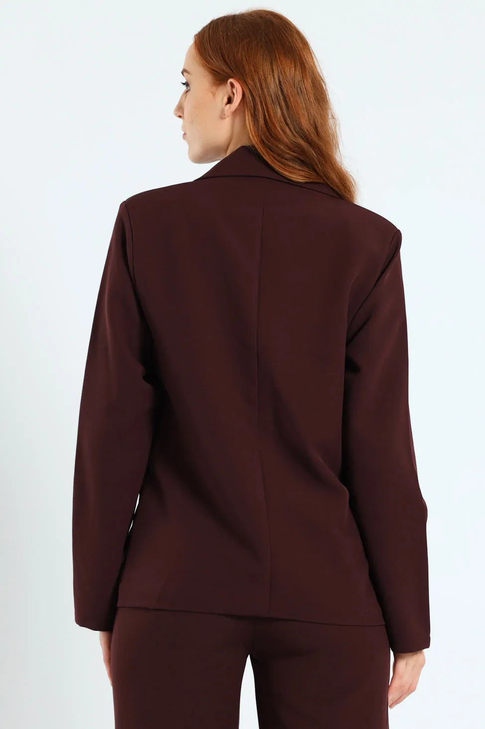 Darted Welt Pocket Blazer - Plum sold by Edgars product image thumbnail 5