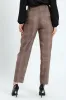 Tartan Check Tapered Leg Pants - Brown sold by Edgars