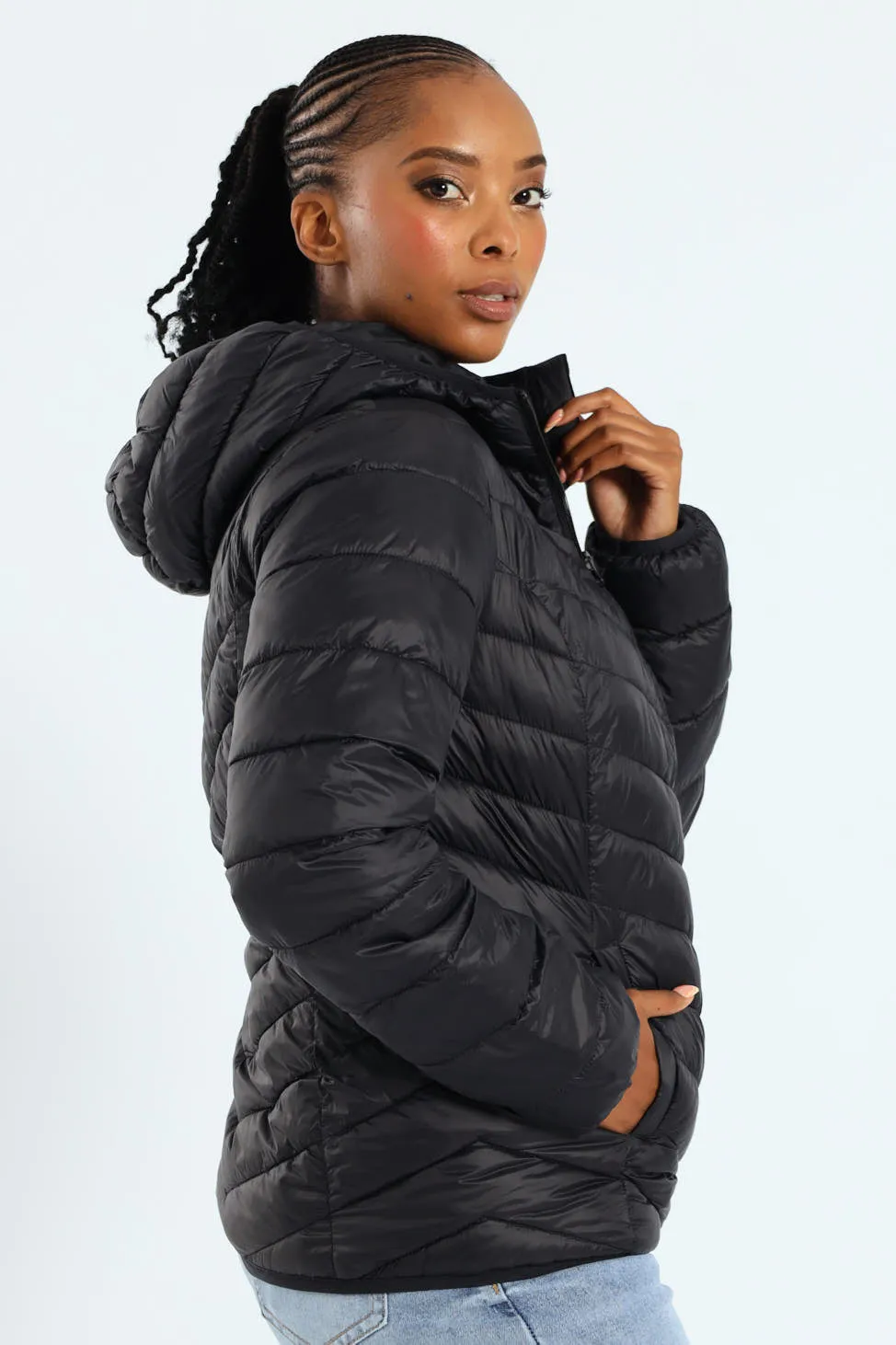 Classic Hooded Puffer - Black sold by Edgars product image thumbnail 4