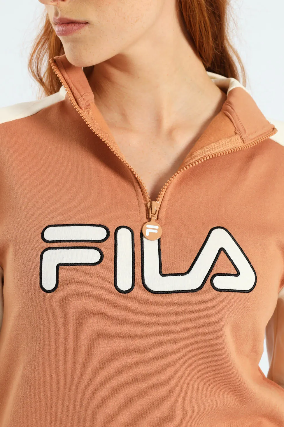 Vivian 3/4 Zip Sweater - Peach sold by Edgars product image thumbnail 3