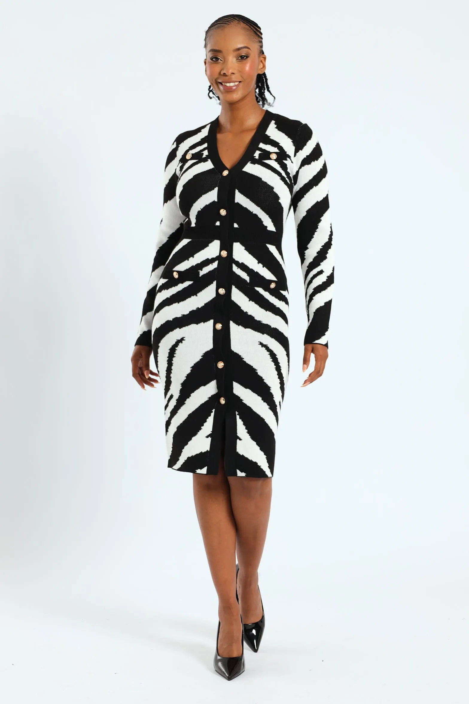 Zebra Preppy Bodycon Dress sold by Edgars product image thumbnail 5