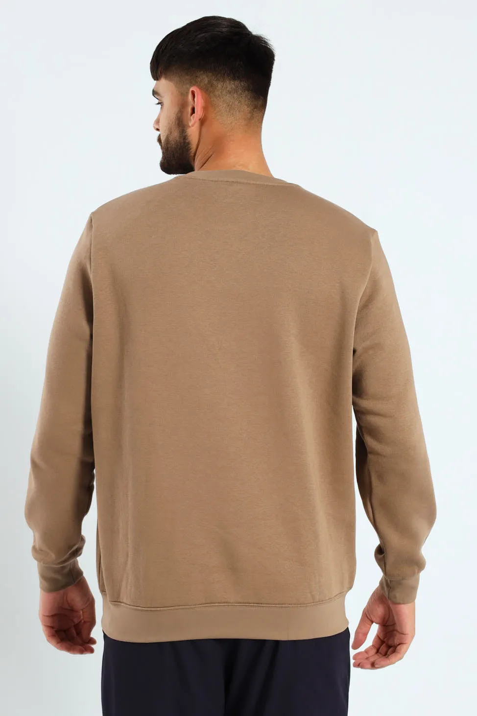 Small Logo Fleece Crew Top - Taupe sold by Edgars product image thumbnail 3