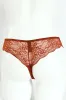 Lace High Waist Thong Panty - Rust sold by Edgars