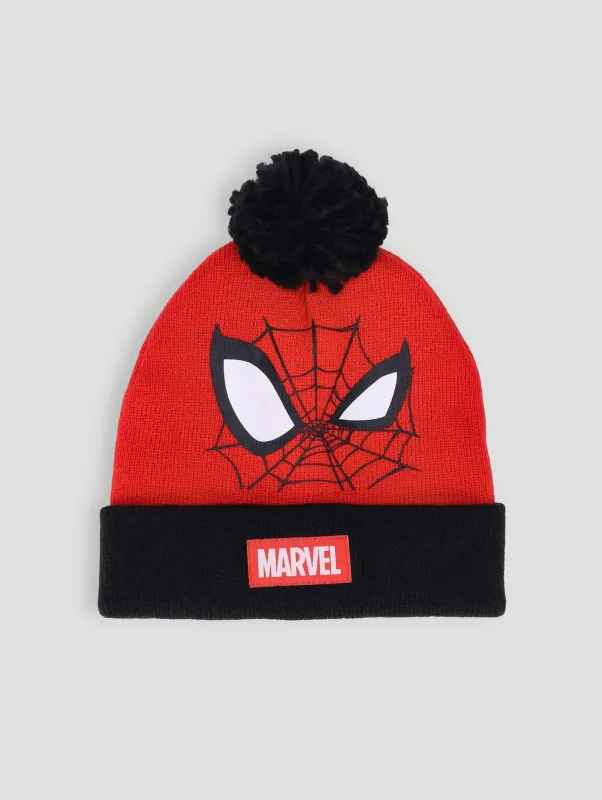Pre-Boys Spiderman Beanie - Red sold by Edgars