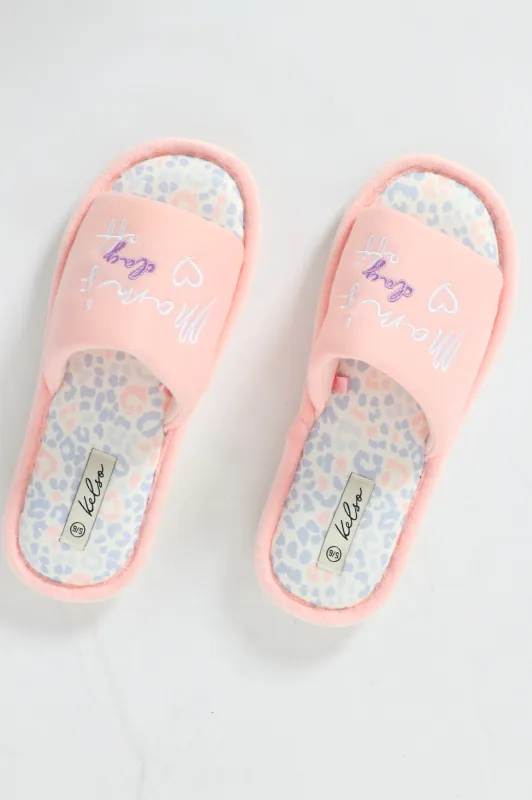 Mother's Day Off Slipper - Pink sold by Edgars