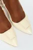 Pointy Block Heel - Off White sold by Edgars 