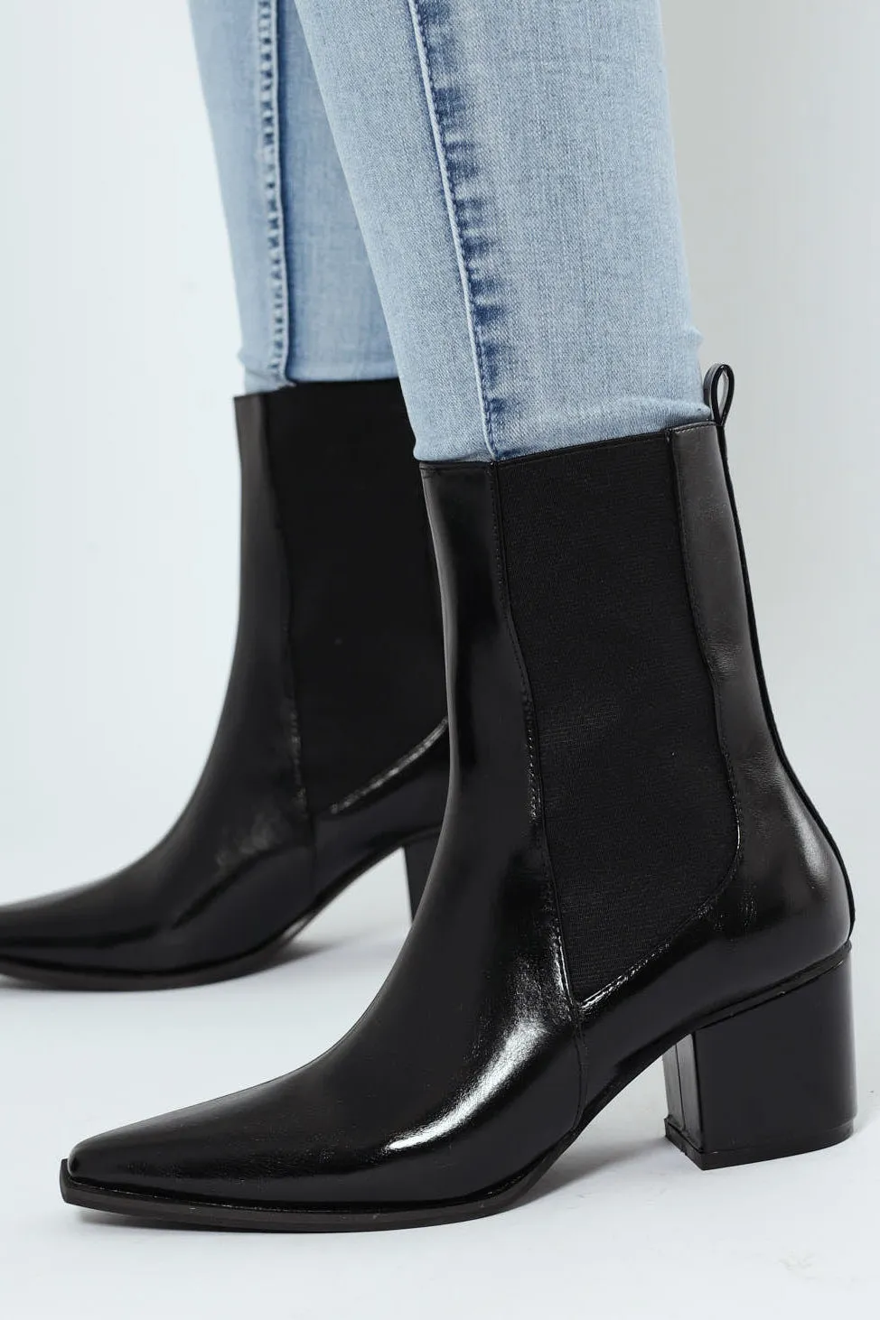 Pointy Cowboy Boot - Black sold by Edgars