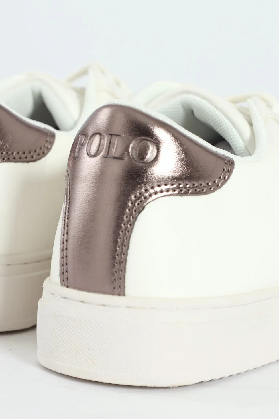 Debossed Monogram Lace Up Sneaker - White sold by Edgars product image thumbnail 4