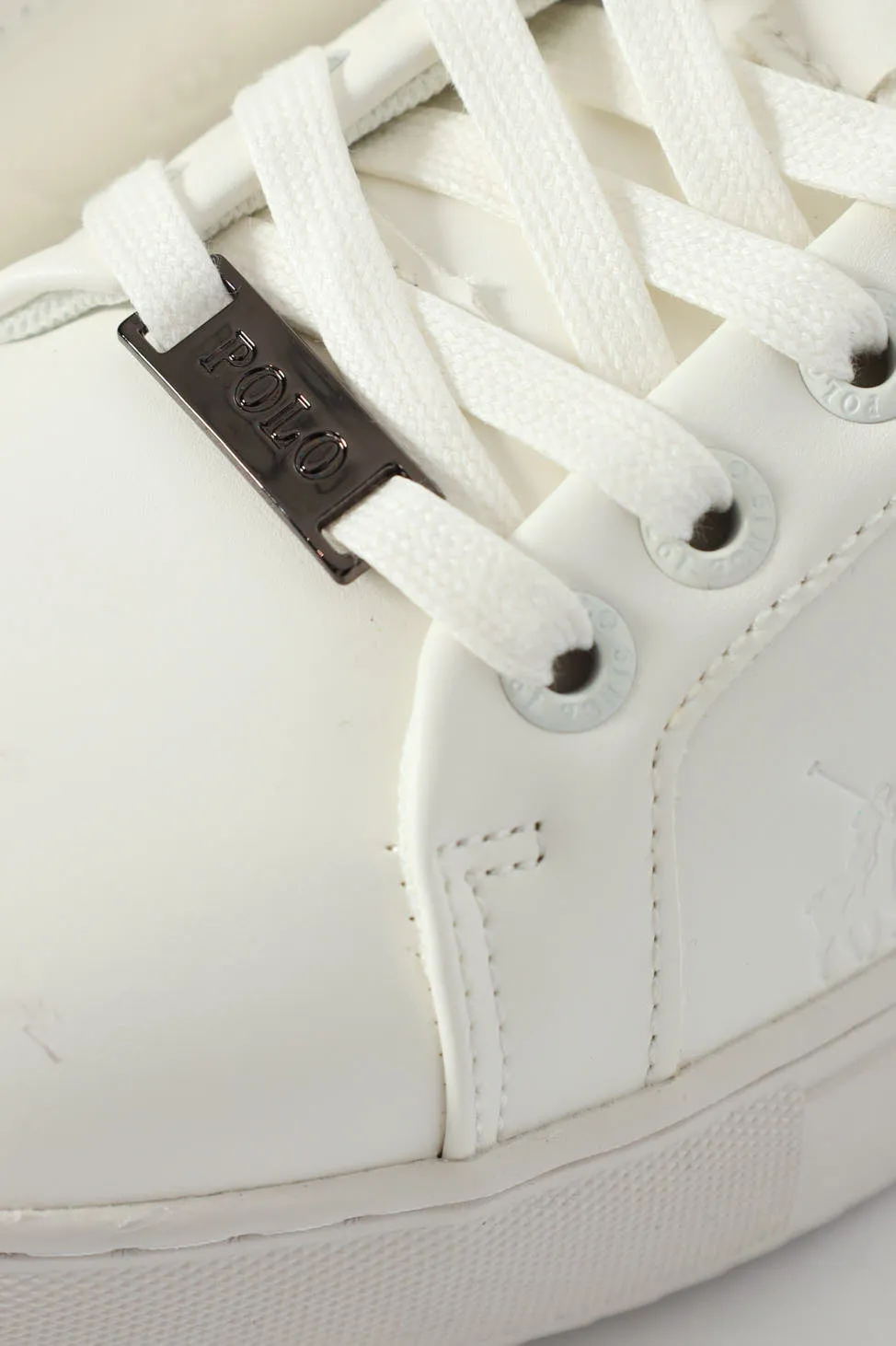 Debossed Monogram Lace Up Sneaker - White sold by Edgars product image thumbnail 5