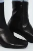 Square Toe Chelsea Boot - Black sold by Edgars