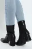 Square Toe Chelsea Boot - Black sold by Edgars