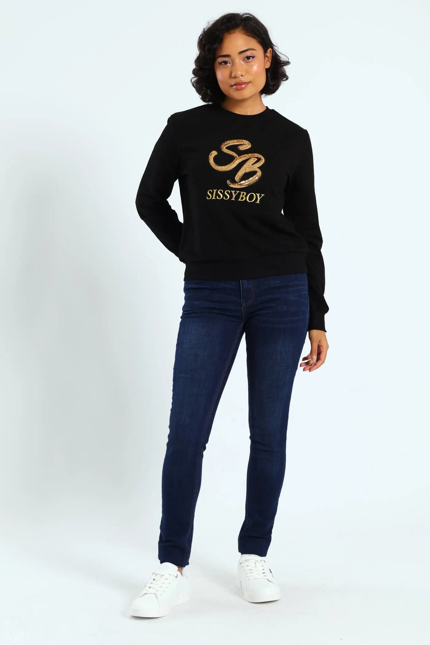 Sequin Embroidered Logo Sweat Top - Black sold by Edgars product image thumbnail 2