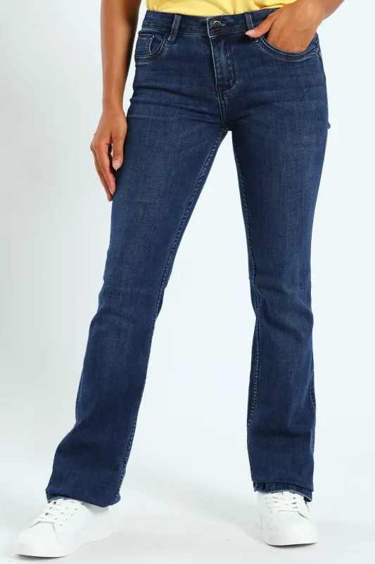 Southern Bumbooster Bootleg Jean - Dark Blue sold by Edgars