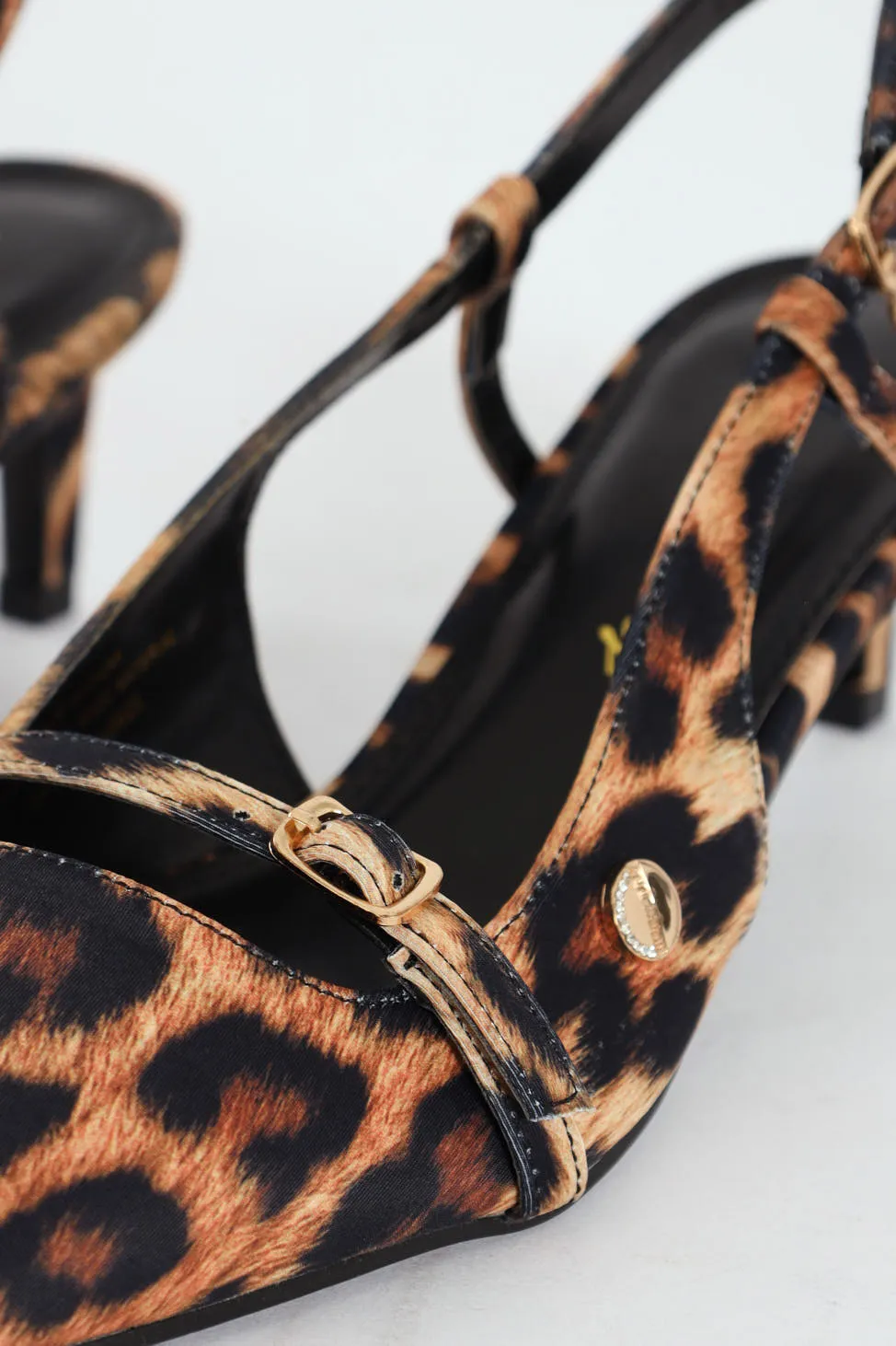 Buckle Pointed Toe Sling Back Heel - Animal Print sold by Edgars product image thumbnail 5