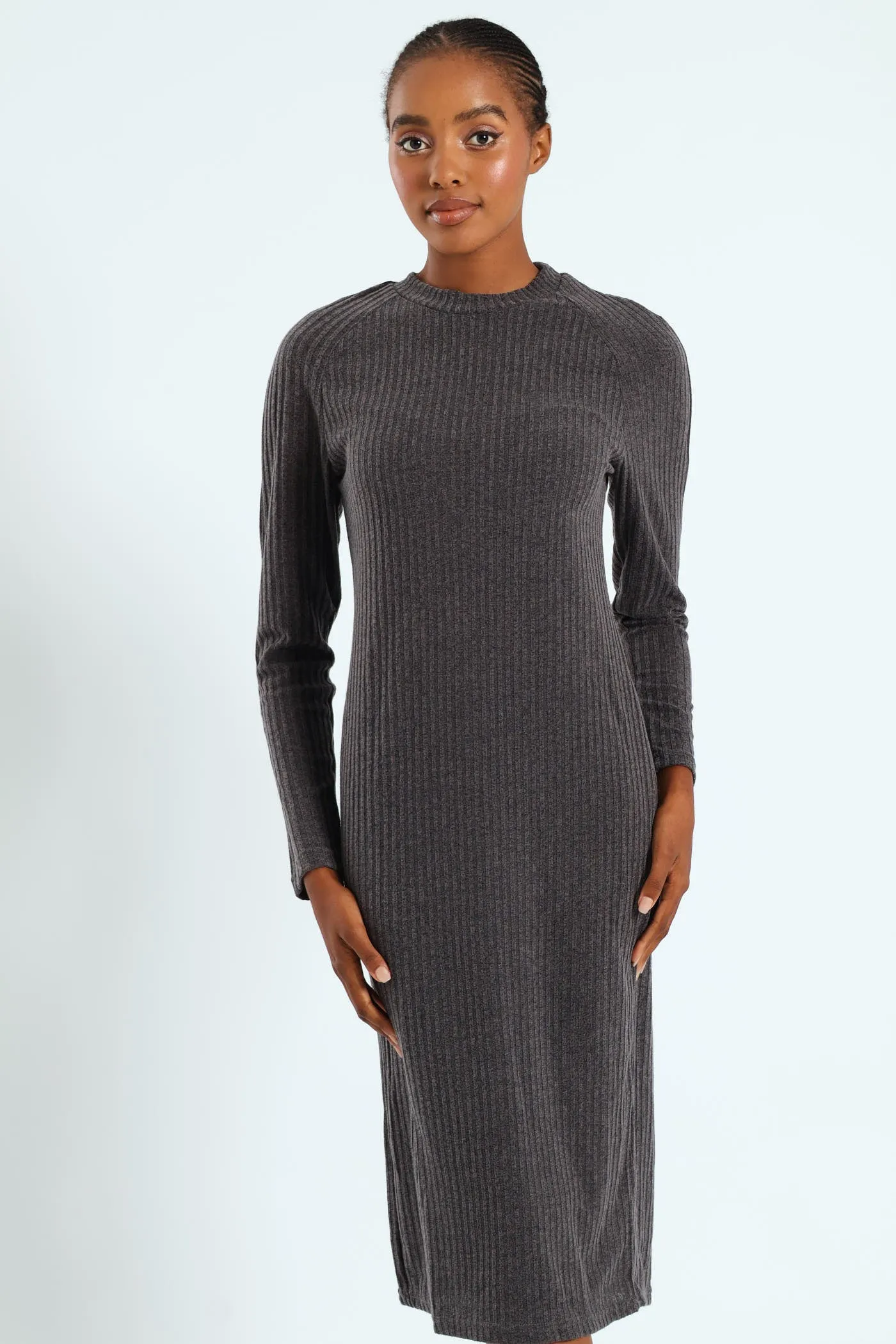 Raglan Turtleneck Cut & Sew Column Midaxi Dress sold by Edgars product image thumbnail 2