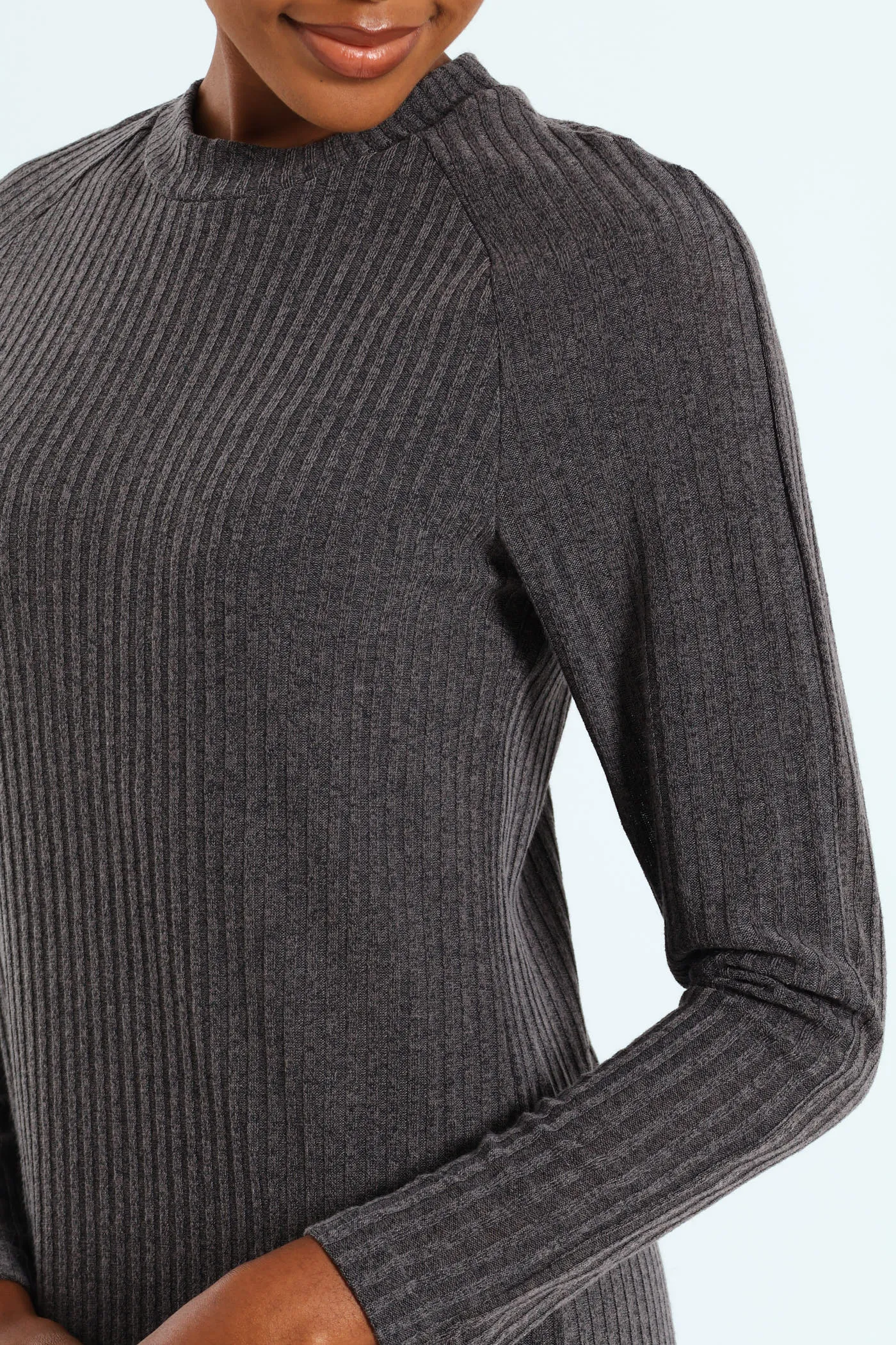 Raglan Turtleneck Cut & Sew Column Midaxi Dress sold by Edgars product image thumbnail 3