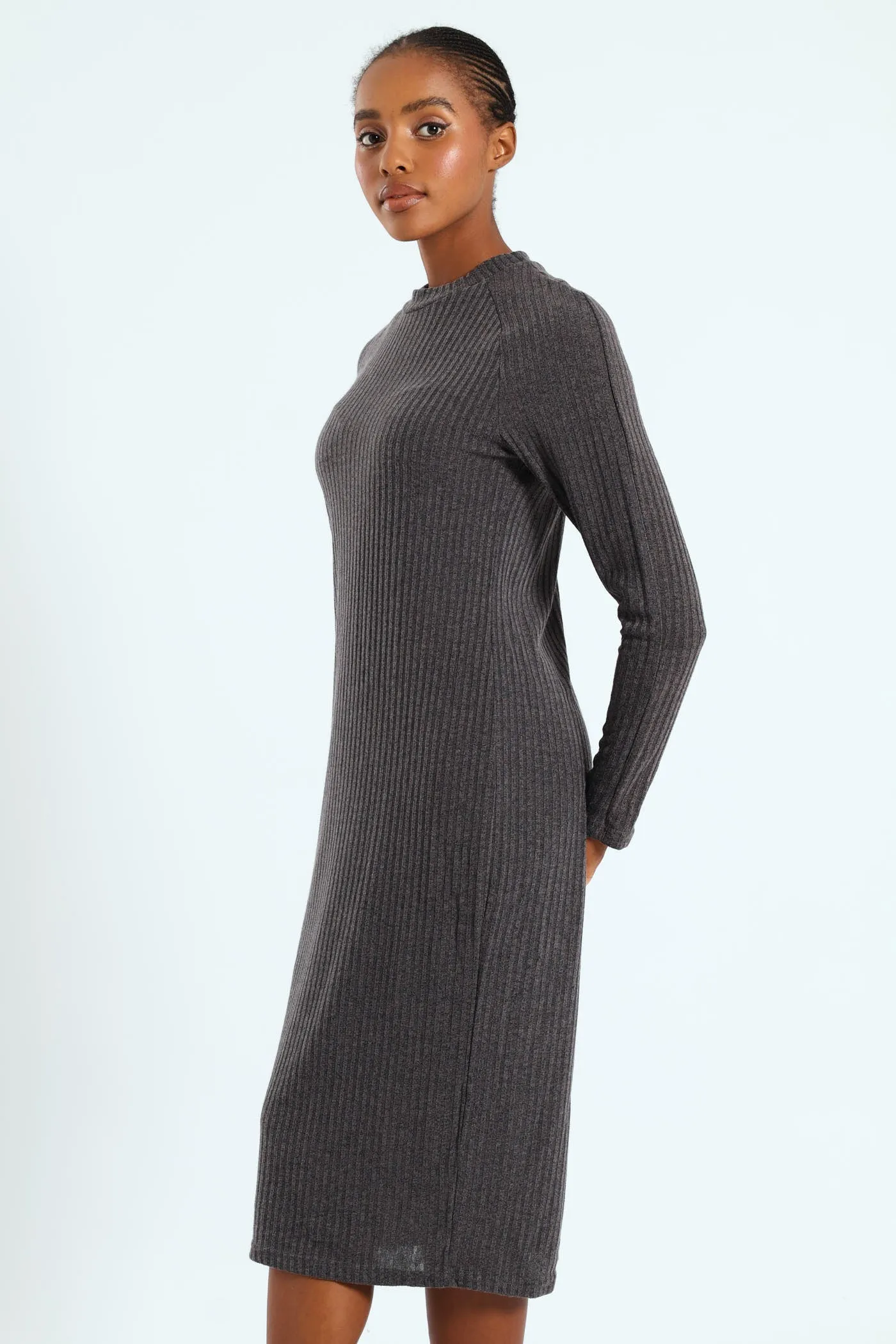 Raglan Turtleneck Cut & Sew Column Midaxi Dress sold by Edgars product image thumbnail 4