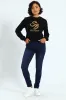 Skinny Rinse Wash Denim With Slight Brushing - Dark Wash Ink sold by Edgars