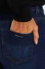Skinny Rinse Wash Denim With Slight Brushing - Dark Wash Ink sold by Edgars