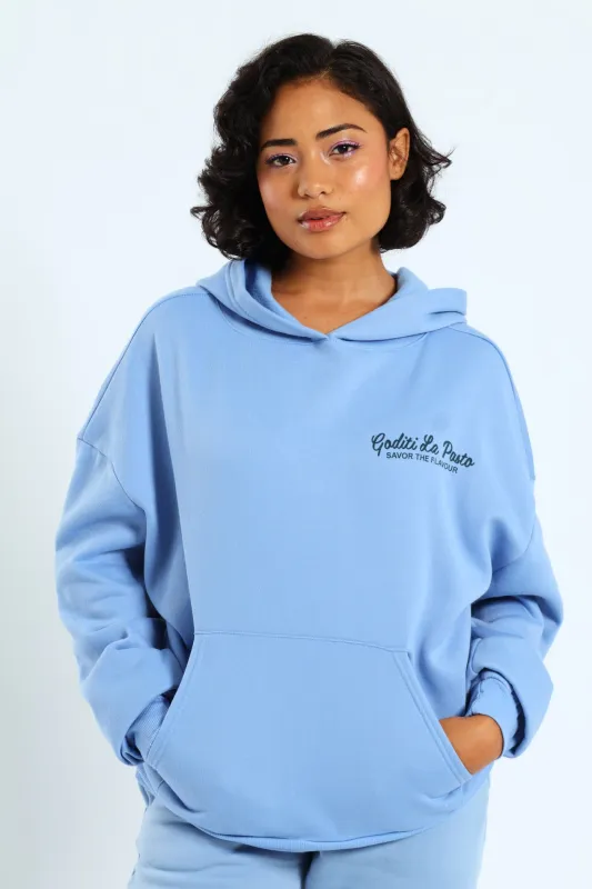 Spag Kanga Pocket Hoody - Blue sold by Edgars 