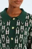 Geo Styled Cardigan - Green sold by Edgars 