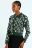 Geo Styled Cardigan - Green sold by Edgars 