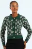 Geo Styled Cardigan - Green sold by Edgars 