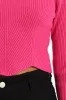 Girls Fine Rib Knitwear - Cerise sold by Edgars