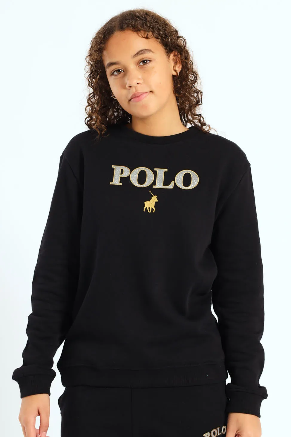 Girls Wendy Fleece Top - Black sold by Edgars