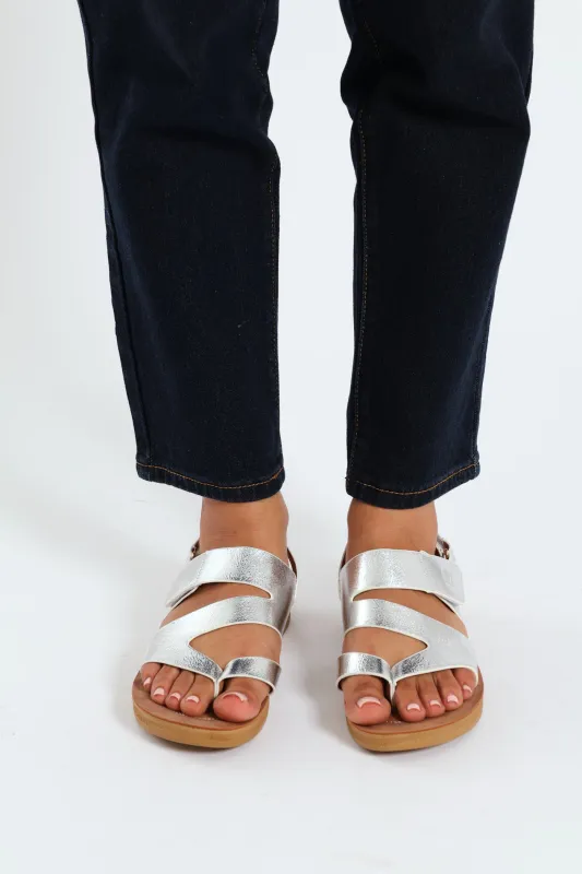 Gigi X Over Comfort Sandal - Silver sold by Edgars 