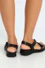 Flora Flower Comfort Sandal - Black sold by Edgars