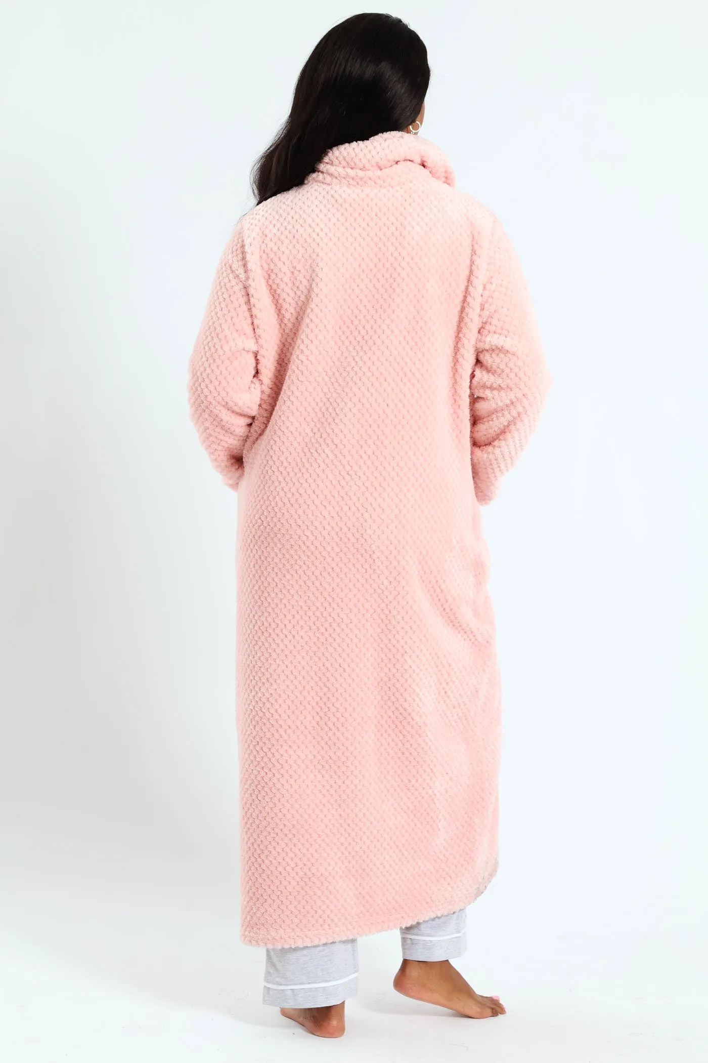 Ankle Length Zip-Through Gown - Pink sold by Edgars product image thumbnail 4