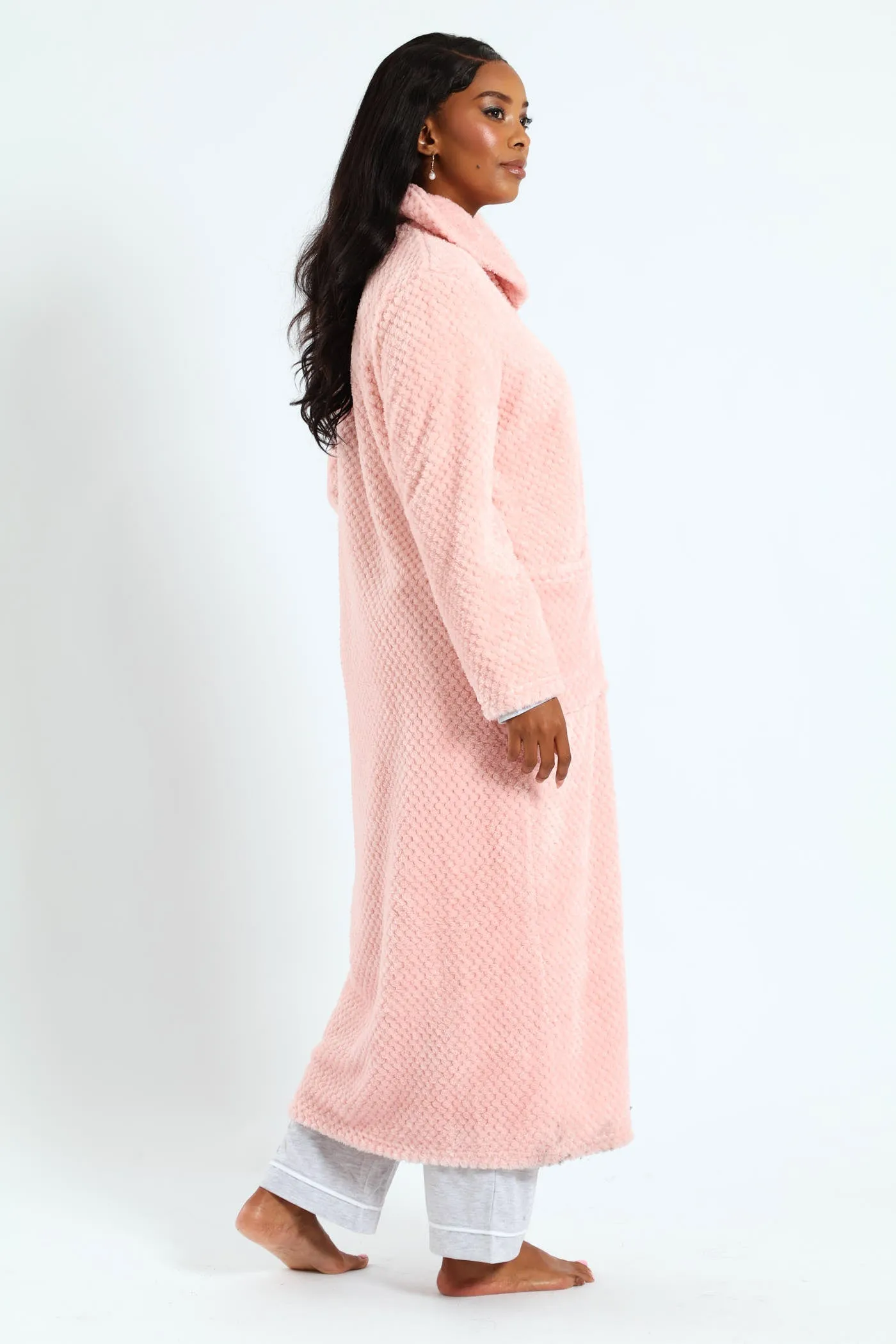 Ankle Length Zip-Through Gown - Pink sold by Edgars product image thumbnail 5