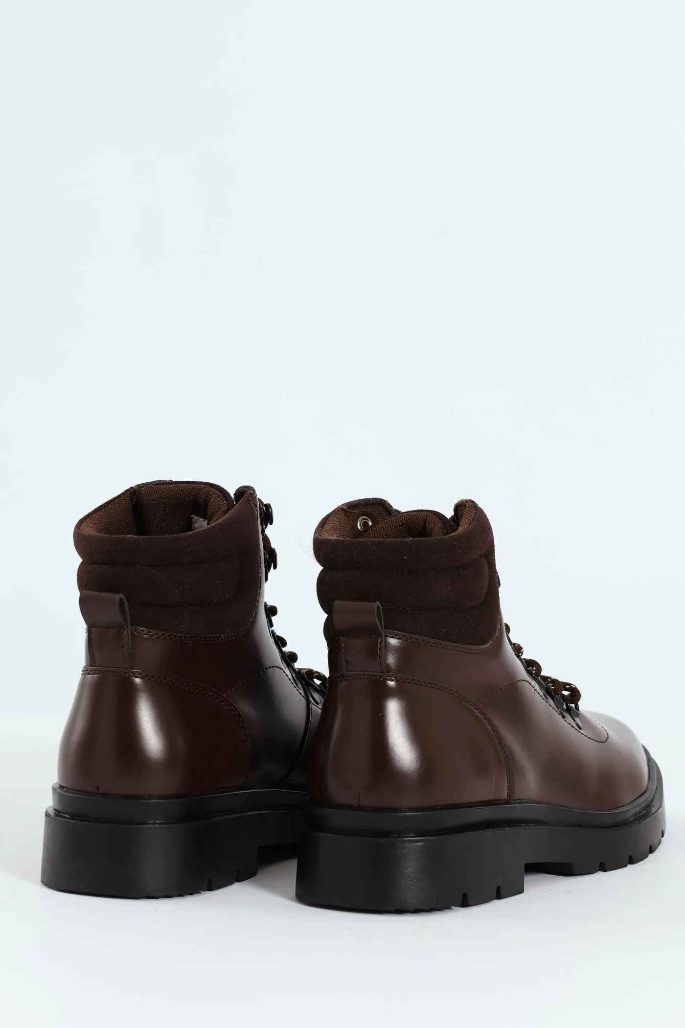 Lace Up Combat Boot - Chocolate sold by Edgars product image thumbnail 4