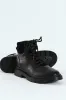 Lace Up Combat Boot - Black sold by Edgars
