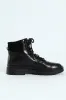 Lace Up Combat Boot - Black sold by Edgars