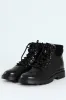 Lace Up Combat Boot - Black sold by Edgars