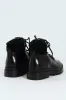 Lace Up Combat Boot - Black sold by Edgars