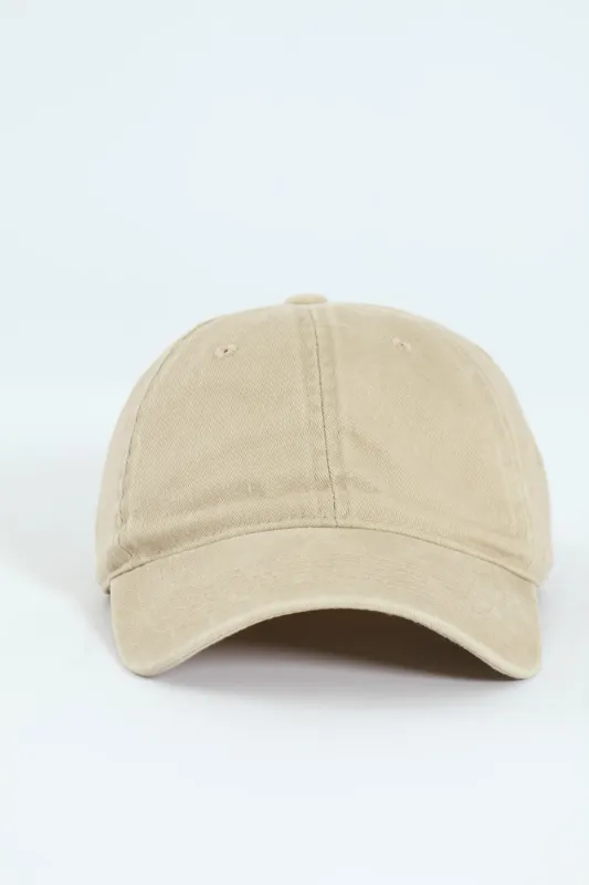 Washed Twill Peak - Cream sold by Edgars