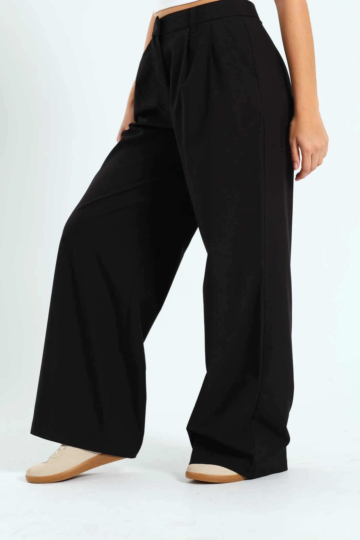 Pleated Tailored Wide Leg Pants - Black sold by Edgars product image thumbnail 2