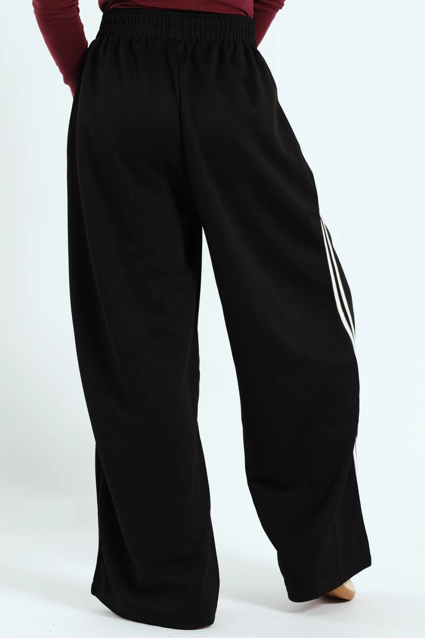 Stripe Tricot Wide Leg Trackpants - Black sold by Edgars product image thumbnail 3
