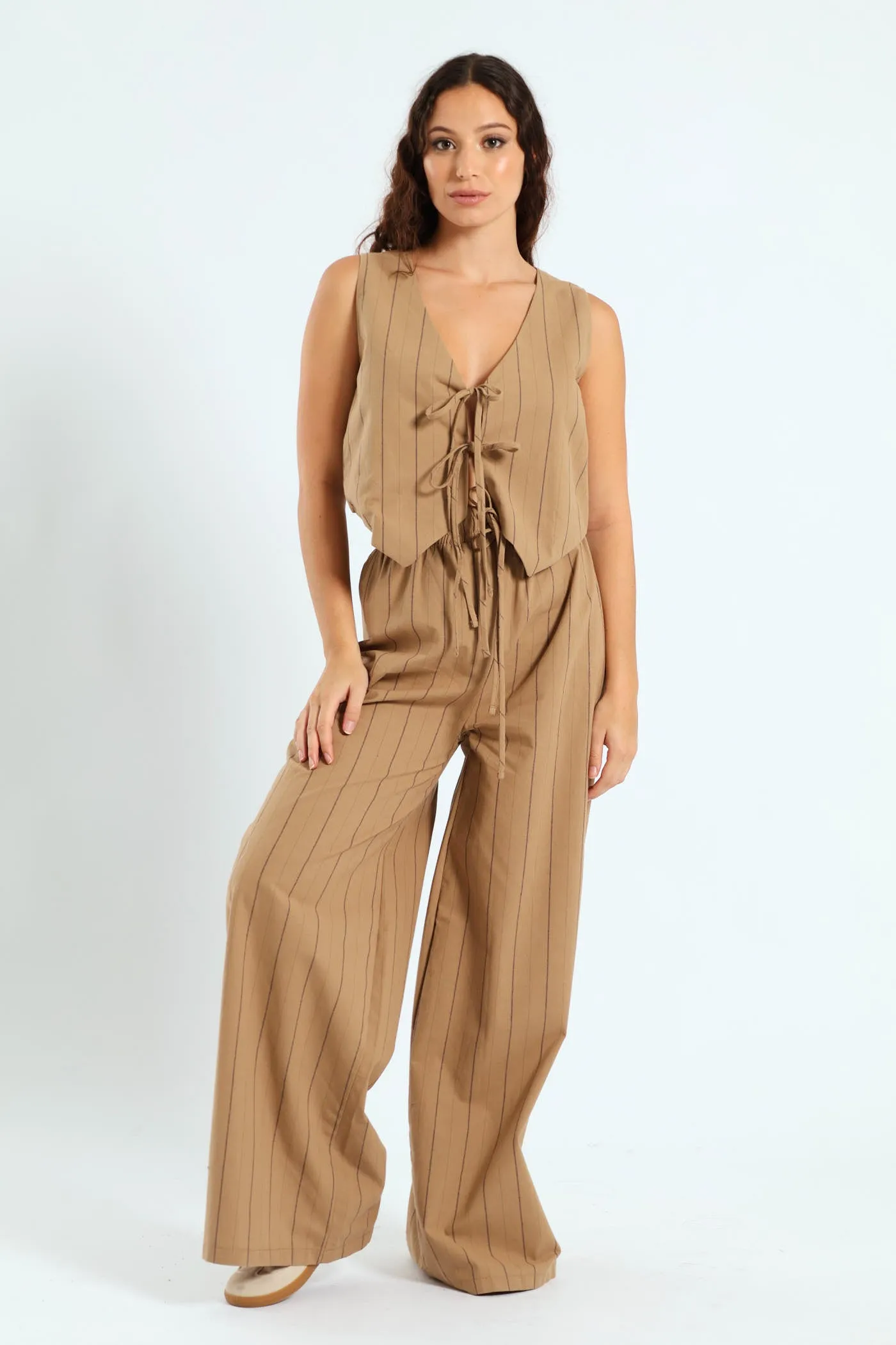 Stripe Relaxed Pants - Tan sold by Edgars product image thumbnail 3